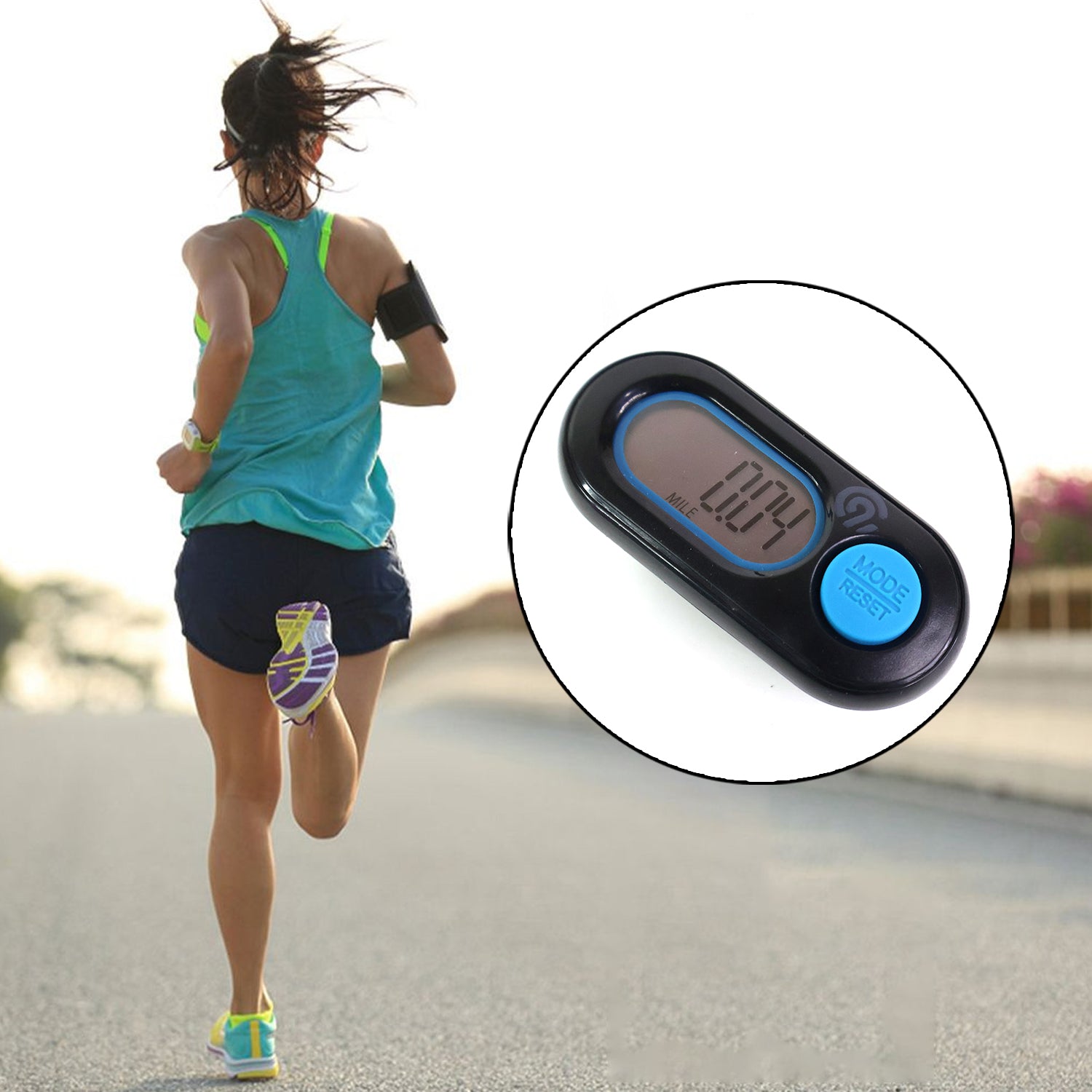 Digital Step  Distance Pedometer With Lcd Display (1 Pc)
