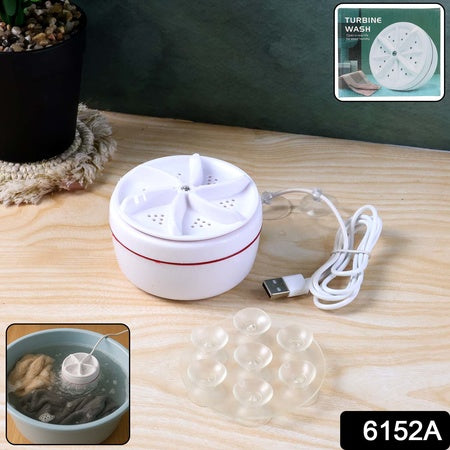 Mini Washing Machine Turbine Washing Machine Door Hinge  Lightweight Turbo Washer With Usb Cable For Home Camping College Rooms Use