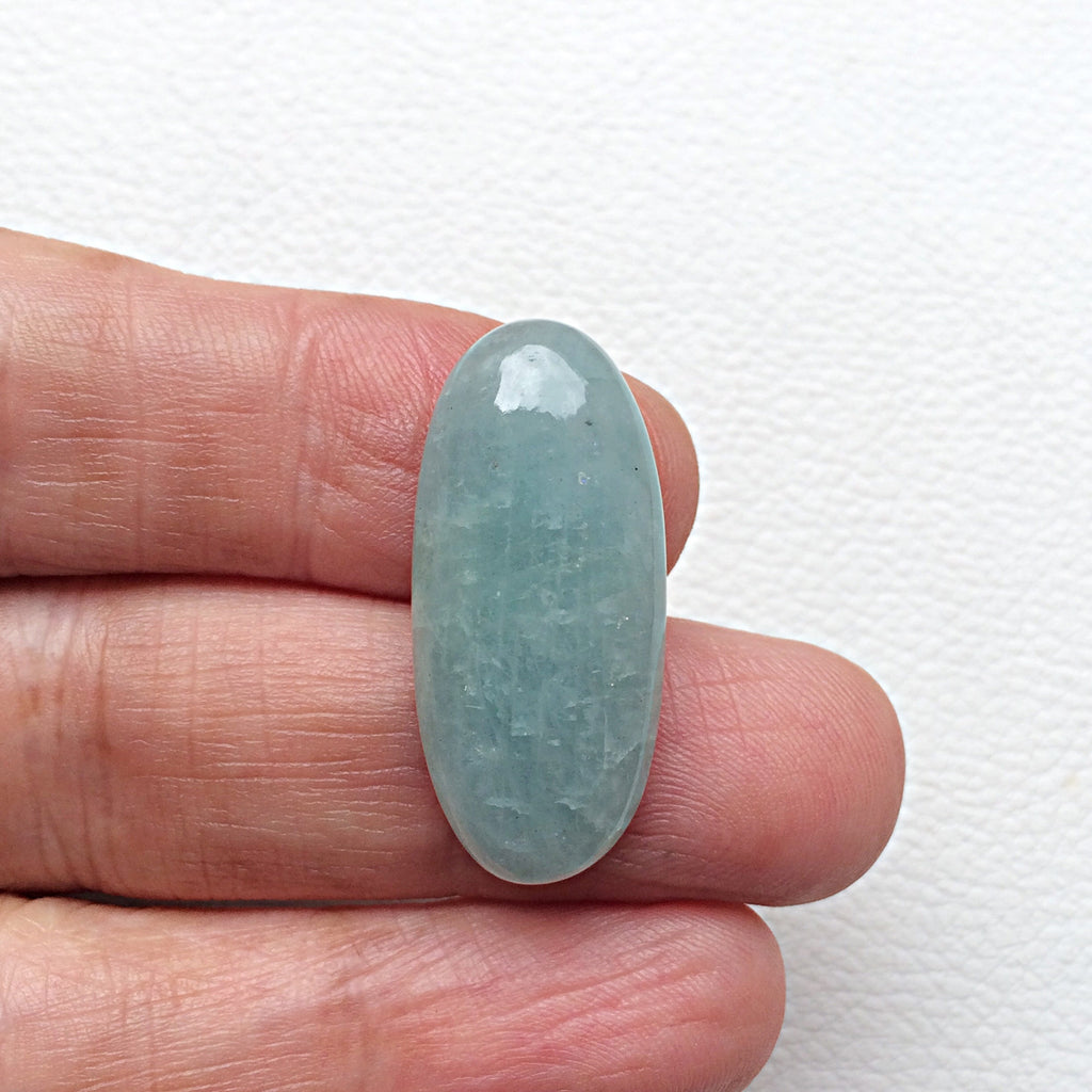 Natural Aquamarine Stone Cabochon Beruz Gemstone