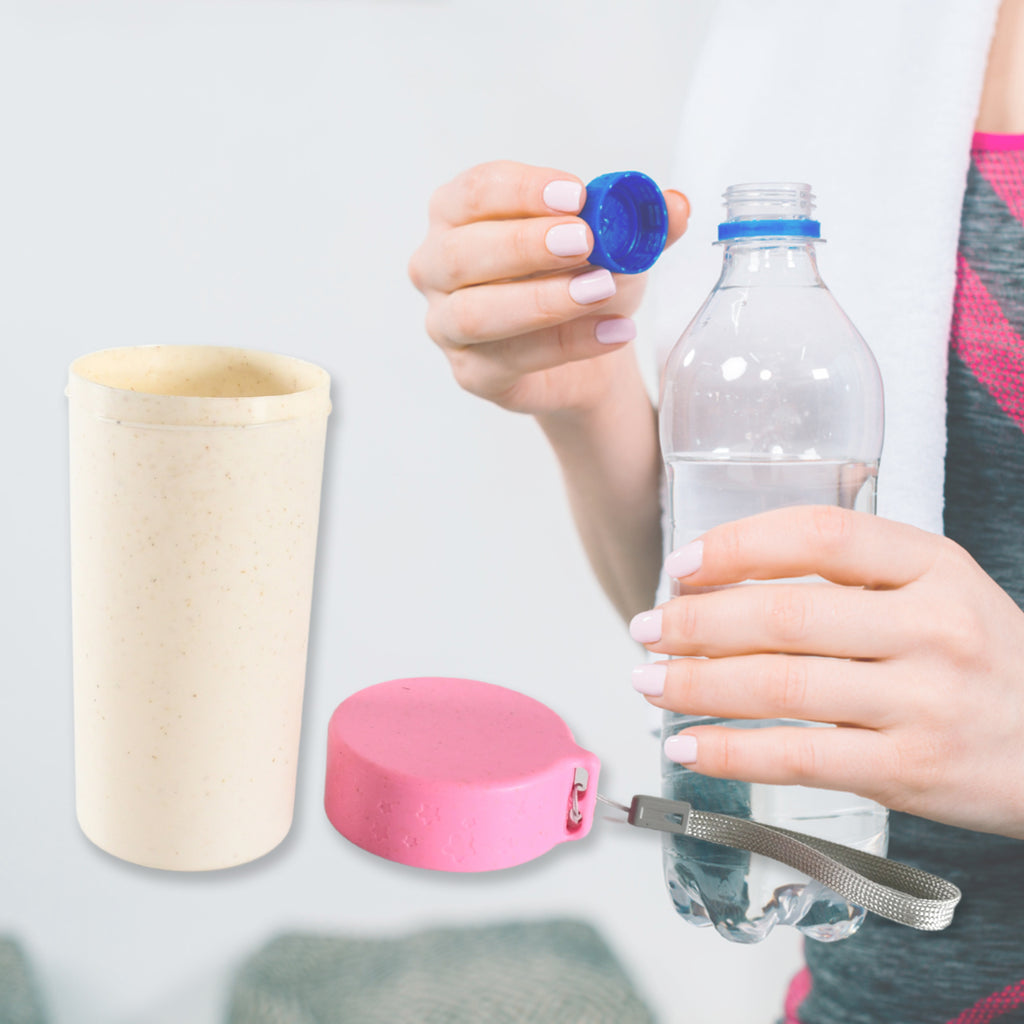 Travel Coffee Cup Portable Water Bottle Wheat Straw Coffee Tea Mug Coffee Mug With Lids For Coffee Tea (300 Ml Appr
