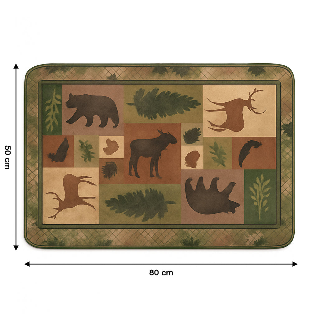 Premium Soft Anti-slip Floor Mat - (1 Pc  80x50 Cm)