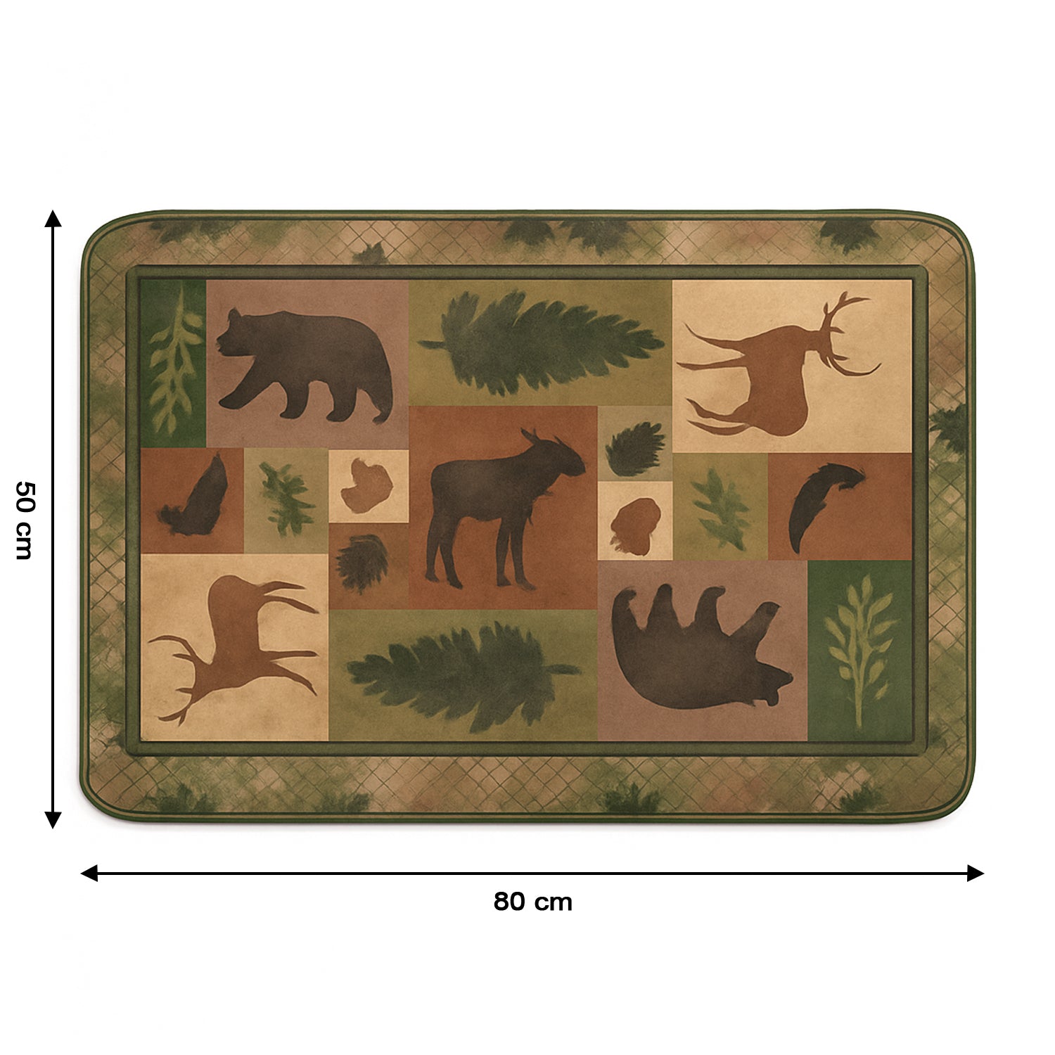Premium Soft Anti-slip Floor Mat - (1 Pc  80x50 Cm)