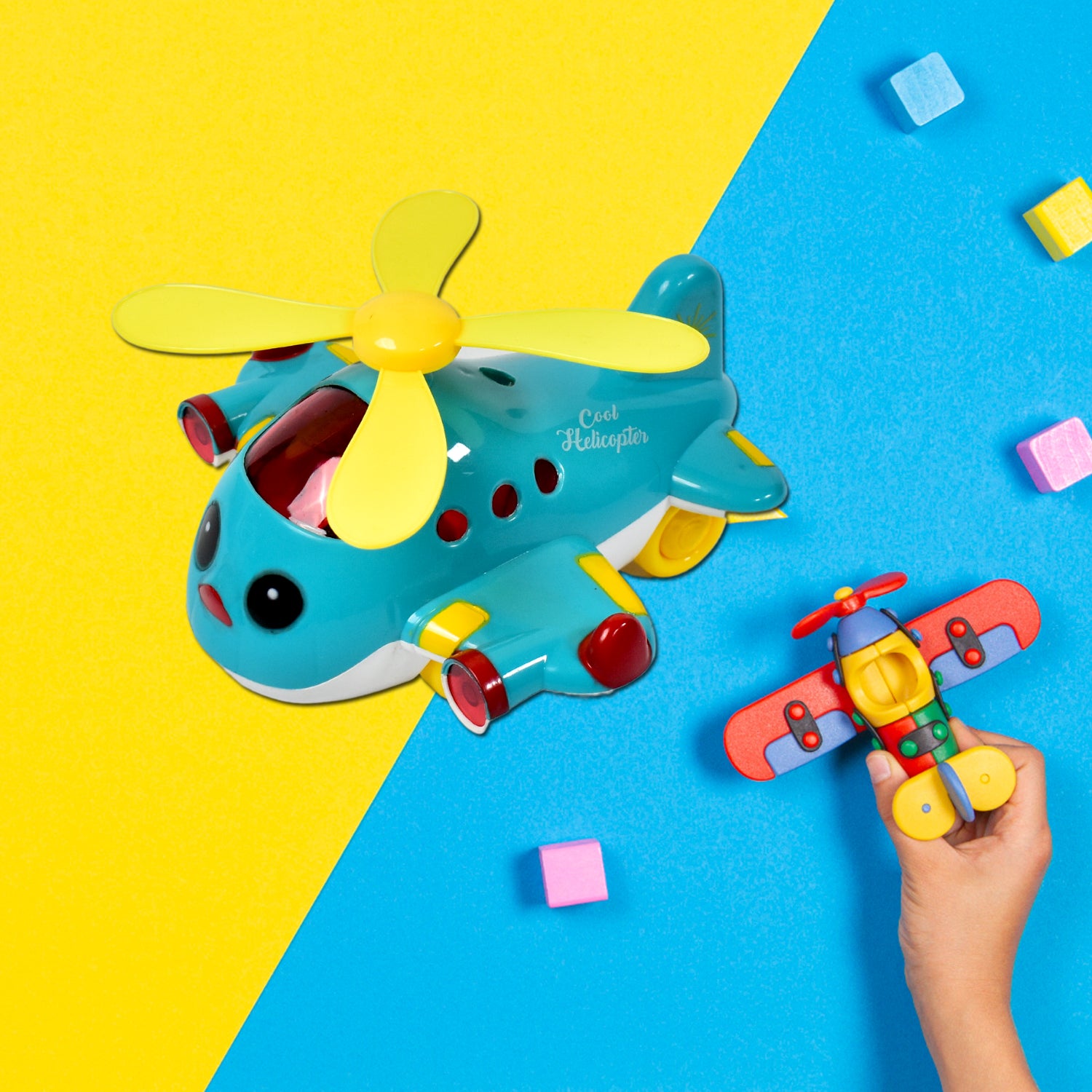 Helicopter Airplane Musical Toy Toddlers With Lights Electronic Moving Cool Aeroplane Baby Development Toys Plane For 6-18 Month Old Gift To Encourage Crawling