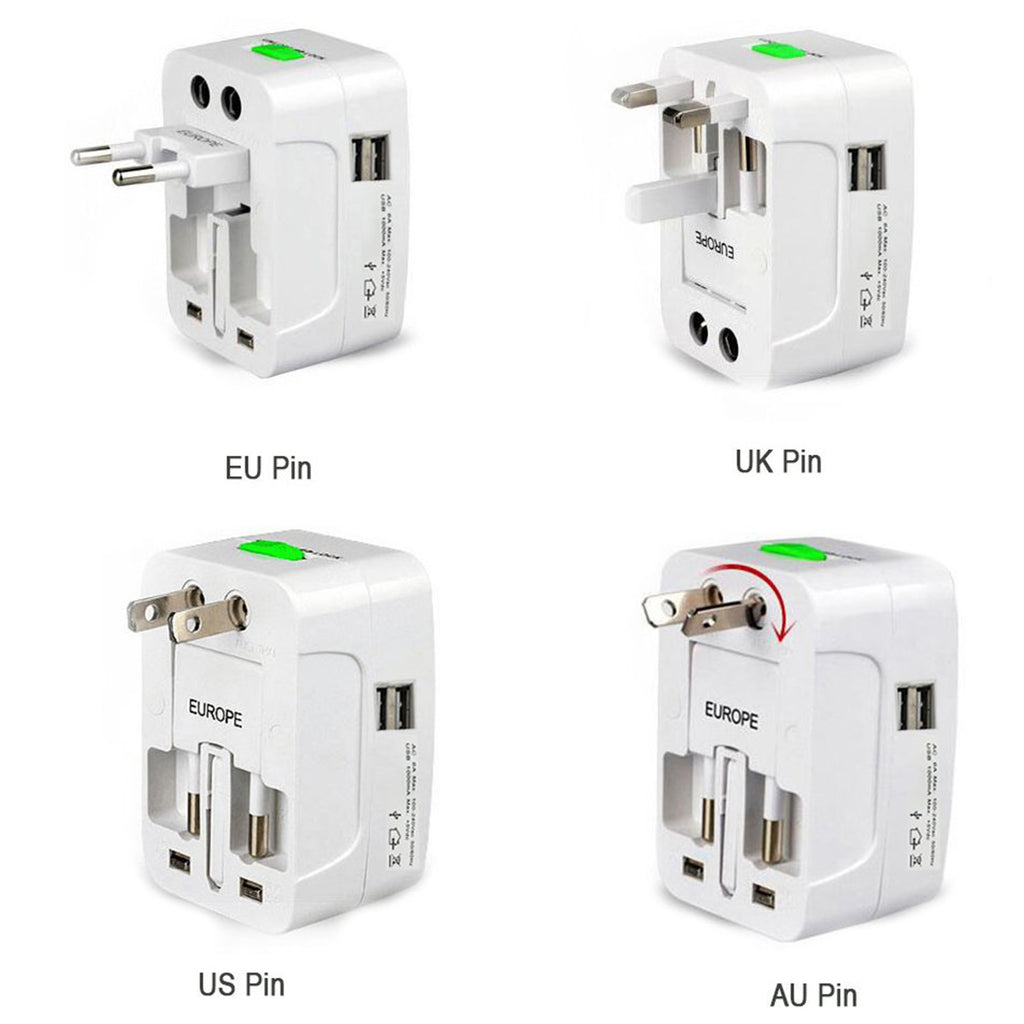 All-in-one Universal Worldwide Travelling Ac Adaptor Plug (Au  Uk  Us  Eu) International Power Charger Electric Usb Power Plug Socket Adapter Converter (1 Pc)