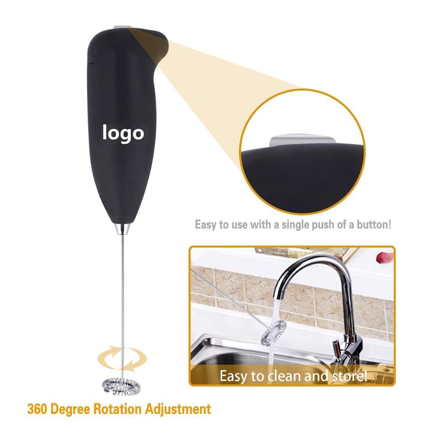 Hand Blender For Mixing And Blending While Making Food Stuffs And Items At Homes Etc.