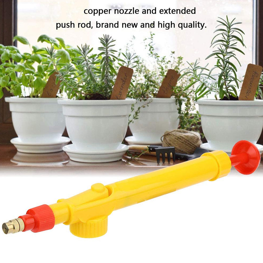 Water Bottle Spray Gun Nozzle Manual Adjustable Water Pump Garden  Washing Hand Held Sprayerwatering Can Sprayer Pressure Nozzle Irrigation Tool And Pump For Efficient Care - Boost Your Gardening Experience (1 Pc)