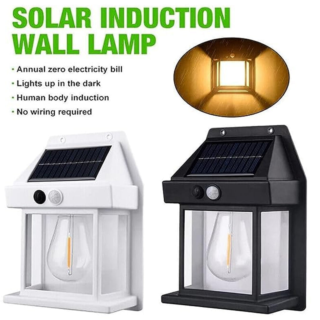 Solar Wall Lights  Lamp Outdoor Wireless Dusk To Dawn Porch Lights Fixture Solar Wall Lantern With 3 Modes  Motion Sensor Waterproof Exterior Lighting With Clear Panel (1 Pc )