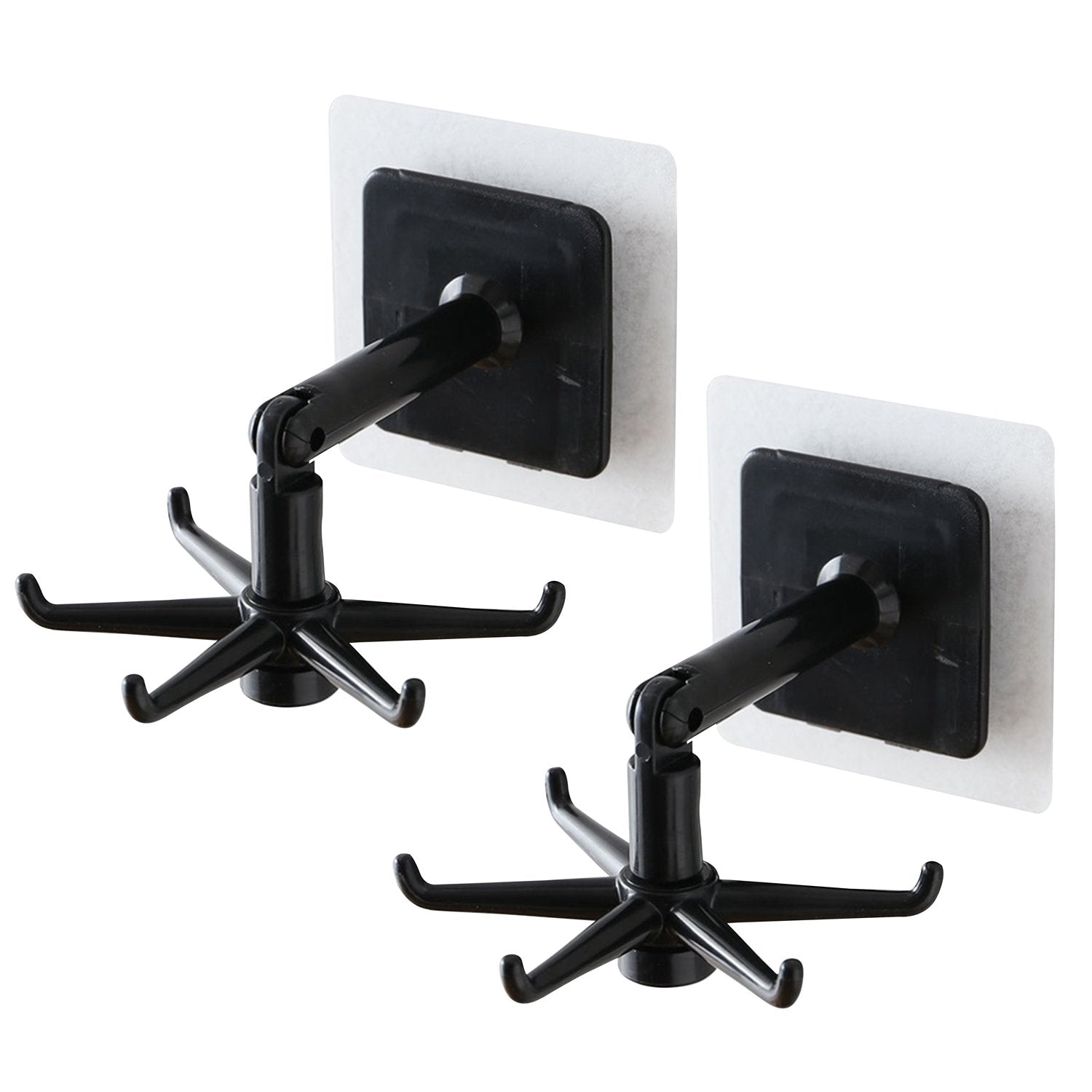 360 Rotatable  Hooks For Hanging (Pack Of 2) (Brown Box)