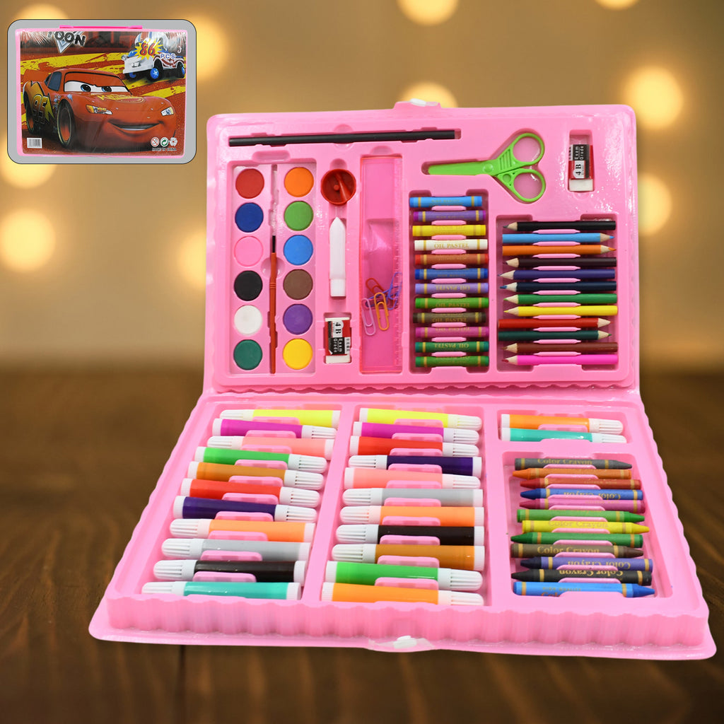 art Set Kids Art Supplies Coloring Case Kit Painting  Drawing Sets For Kids Boys Girls Gifts Toys Age 4  Above - Mix Colors Kids Colorful Bag (86 Pcs Set)