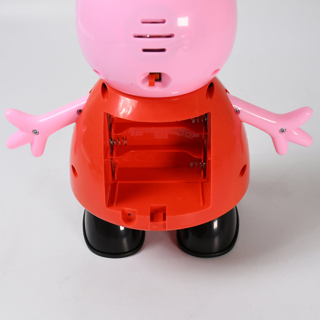 Pig Children Play Toy Pretend Play Toy Fun Gift For Kids Movable Hands Legs Pig Pretend Play Toy Set For Kids Children With Soft Rubber Material (1 Pc  Battery Not Included)