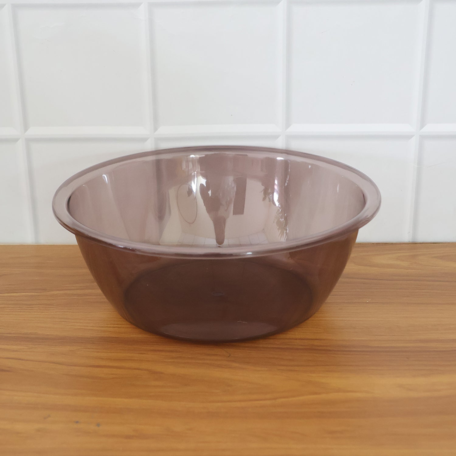 Transparent Multipurpose Mixing And Serving Bowl  (25 X 25 Cm 1 Pc)