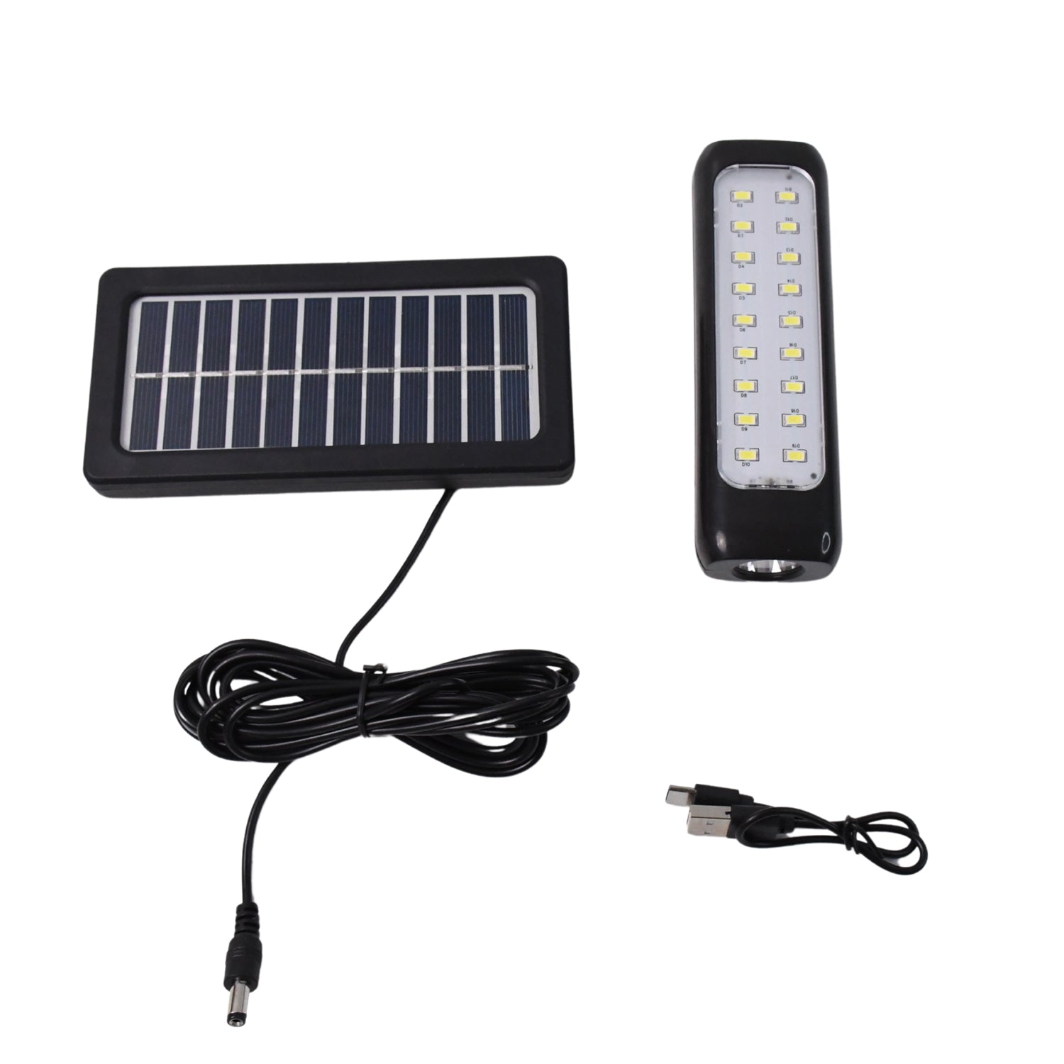 3 Modes Outdoor Indoor Hanging Solar Light  Small 18led  1 Big Led