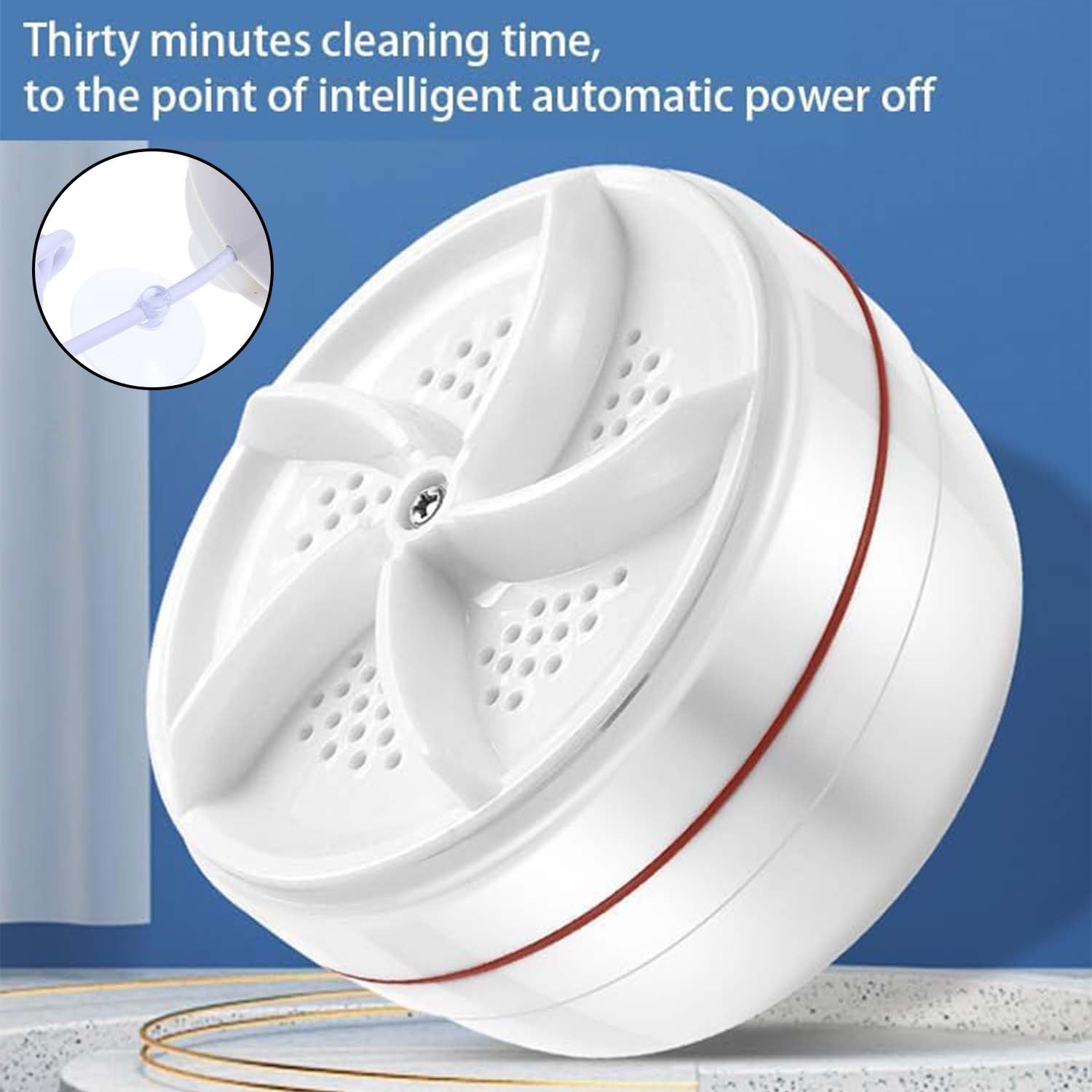 Mini Washing Machine Turbine Washing Machine Door Hinge  Lightweight Turbo Washer With Usb Cable For Home Camping College Rooms Use