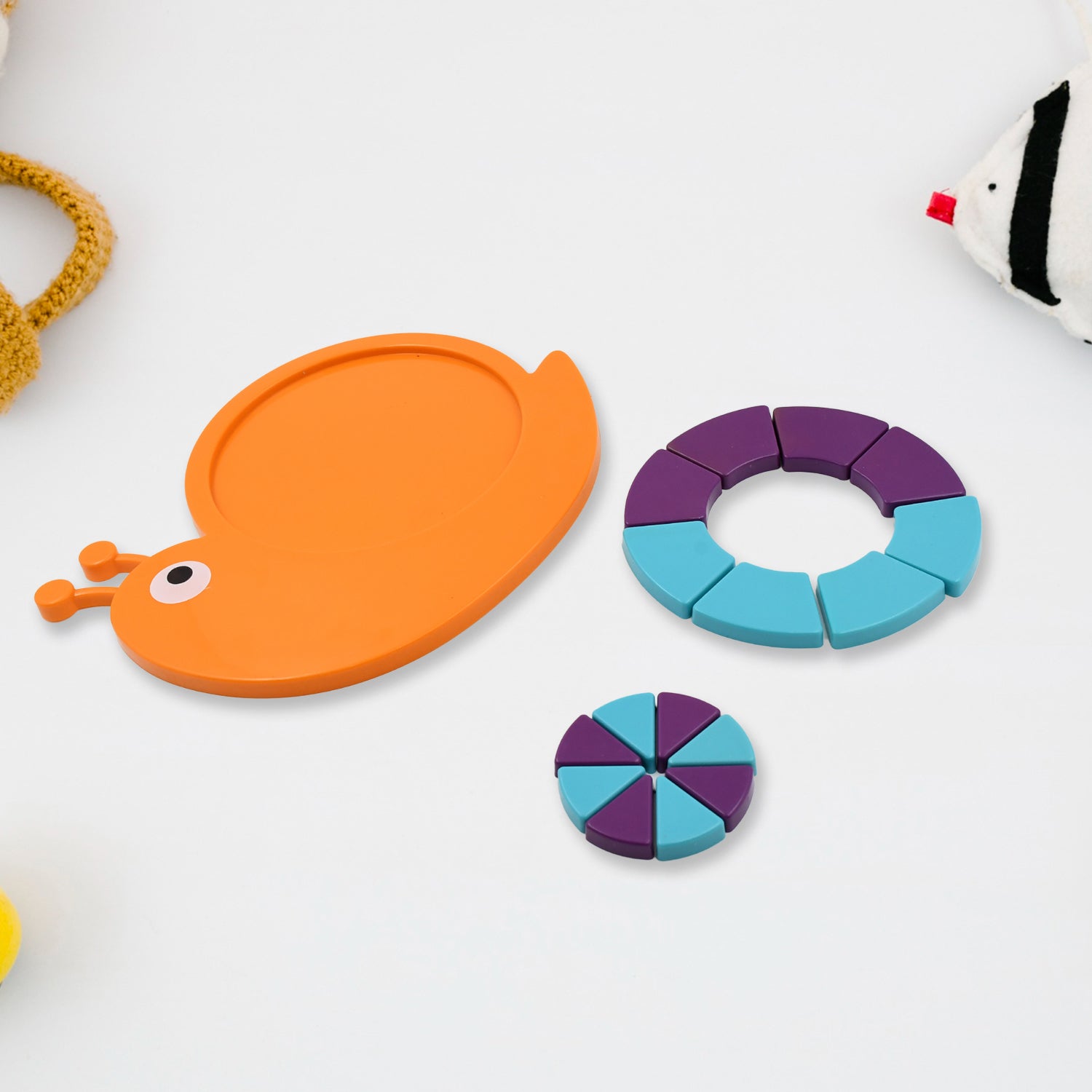 Toys Snail Puzzle Kids Mini Travel Puzzle Games  Pre School Toys Develops Motor  Reasoning Skills Stem Educational Toy Birthday Gifts 3 - 6 Year Kids Brain Games For Kids Building Blocks For Kids (Mix Color)