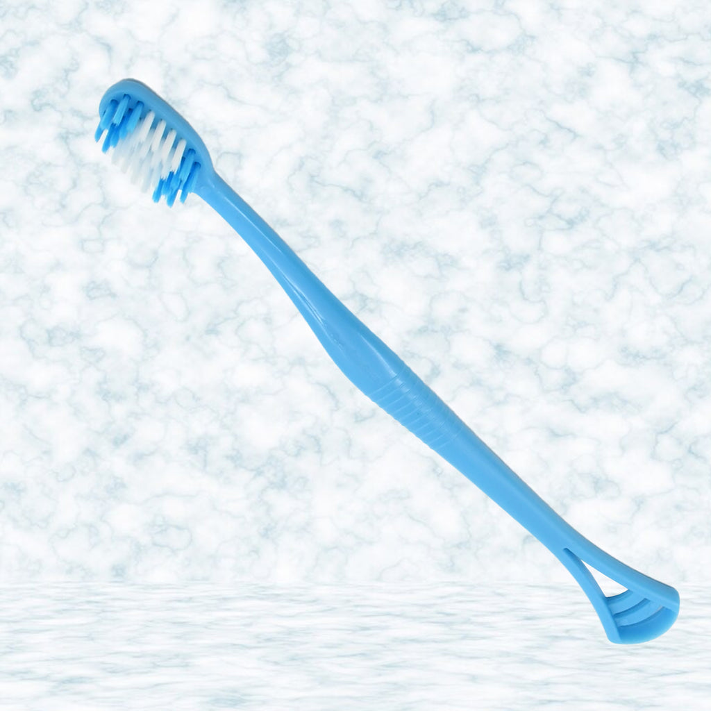 2 In 1 Soft Toothbrush And Tongue With Toothbrush Cover Cleaner Scraper For Men And Women Kids Adults Plastic Toothbrush Cover  Case  Holder (1 Pc)
