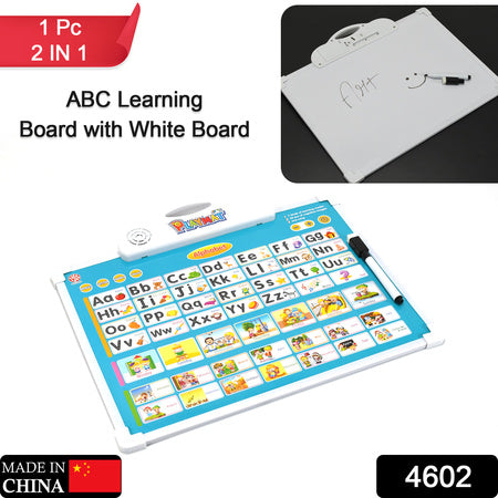 Learning Board 2in1 - Educational Pad For Kids Musical Board For Alphabet Abc Learning Toy Play Mat  Drawing With One Doodle Pen