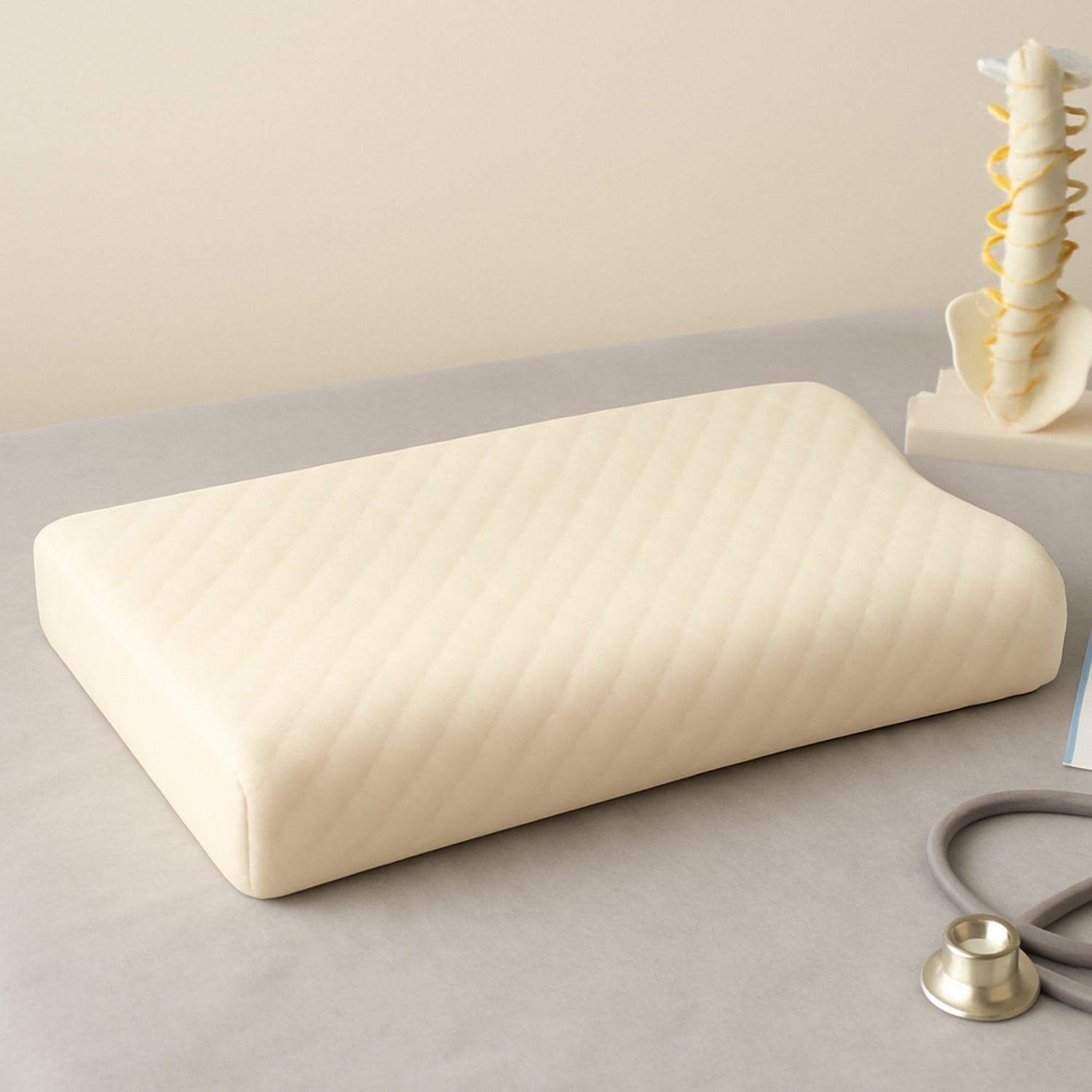 Premium Orthopedic Memory Foam Cervical Pillow (48x27cm  1 Pc)