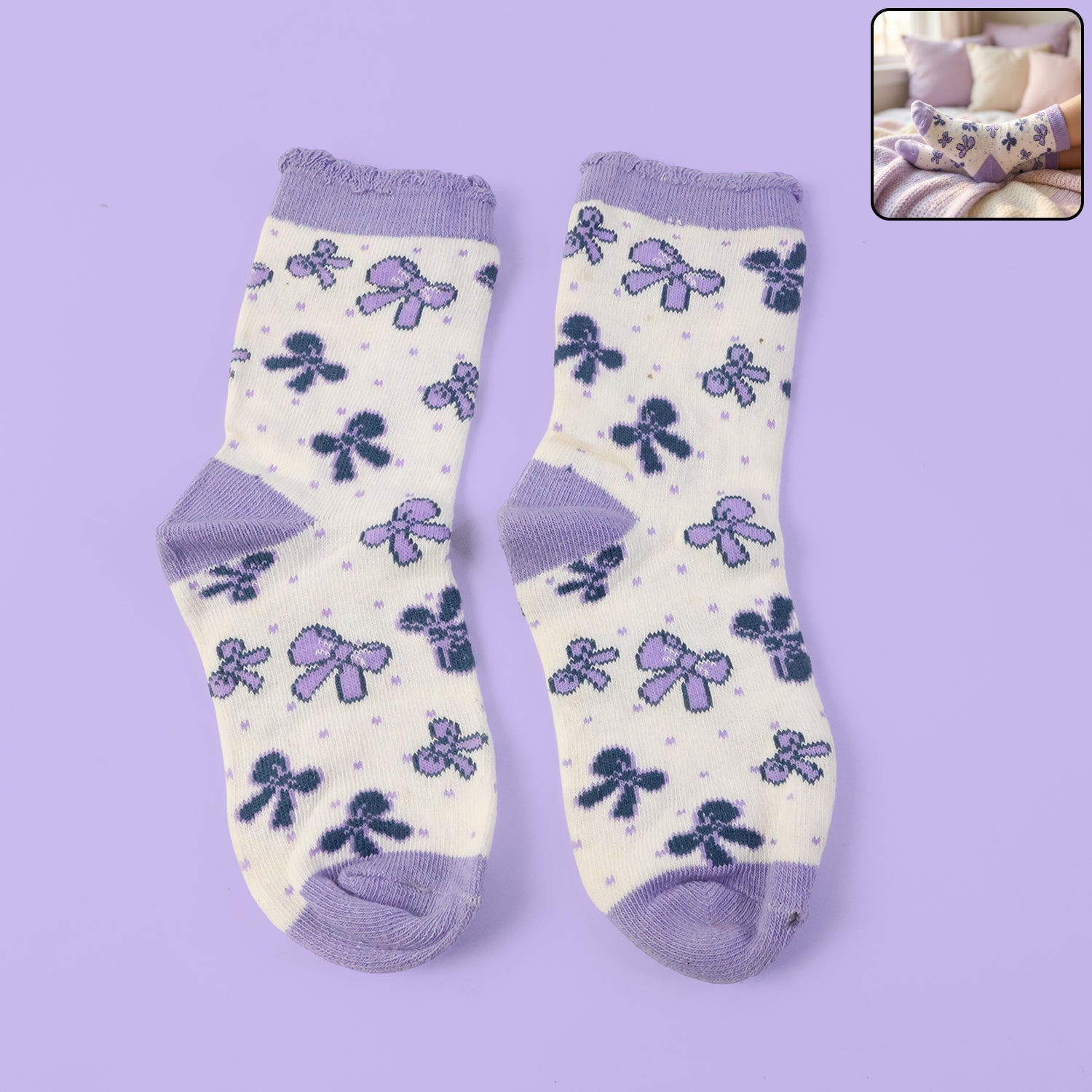 Premium Soft Light Socks (1 Pair  Medium)