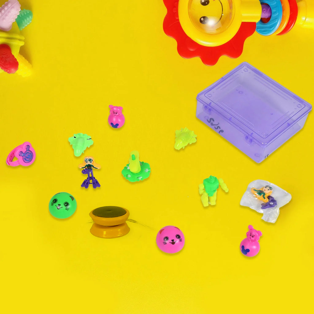20pc Mix All New Toy With Plastic Commander Container  Mix All Types Playing Toy For Kids