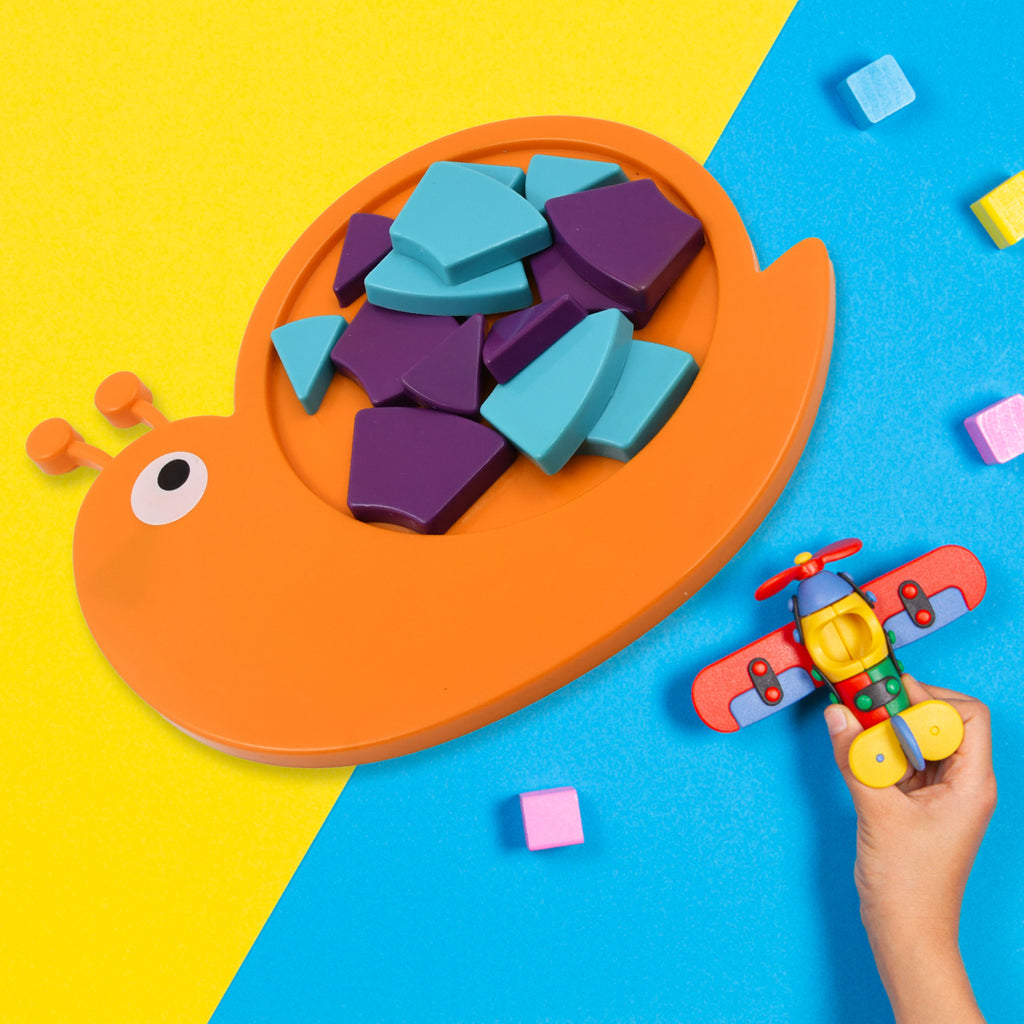 Toys Snail Puzzle Kids Mini Travel Puzzle Games  Pre School Toys Develops Motor  Reasoning Skills Stem Educational Toy Birthday Gifts 3 - 6 Year Kids Brain Games For Kids Building Blocks For Kids (Mix Color)