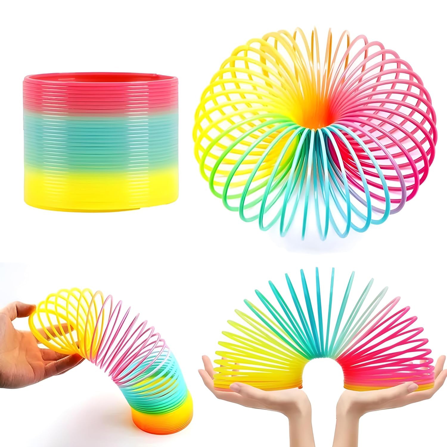 Rainbow Spring Rainbow Spring Toys Slinky Slinky Spring Toy Toy For Kids For Kids Adults Of All Age Group For Birthdays Compact And Portable Easy To Carry (1 Pc)
