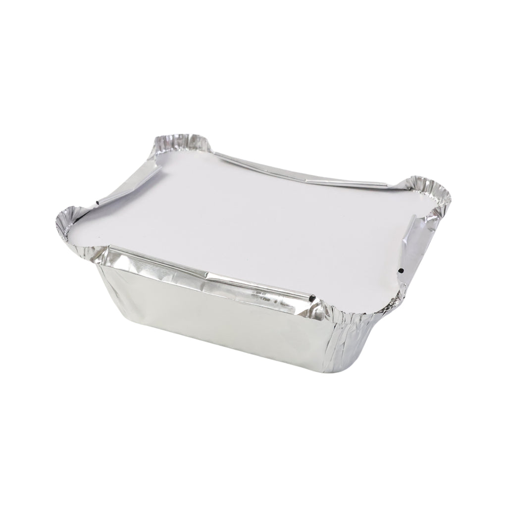 Disposable Aluminium Food Containers With Lids  250 Ml Capacity (Pack Of 25)