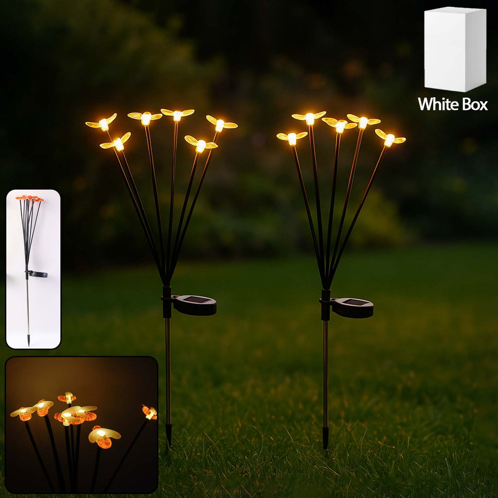 Premium Solar-powered Decorative Firefly Garden Light (2 Pc Set)