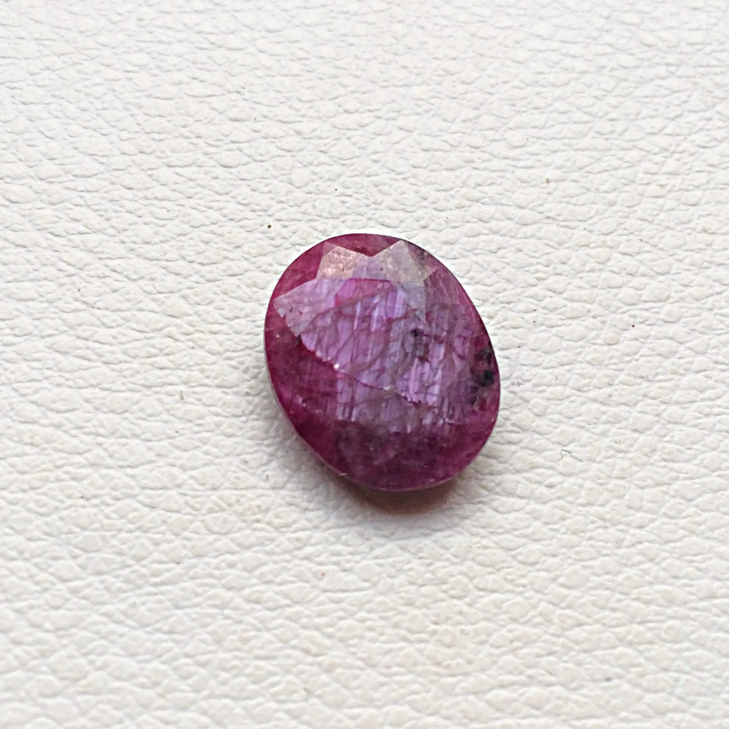 Faceted Natural Ruby Gemstone Rashi Ratan