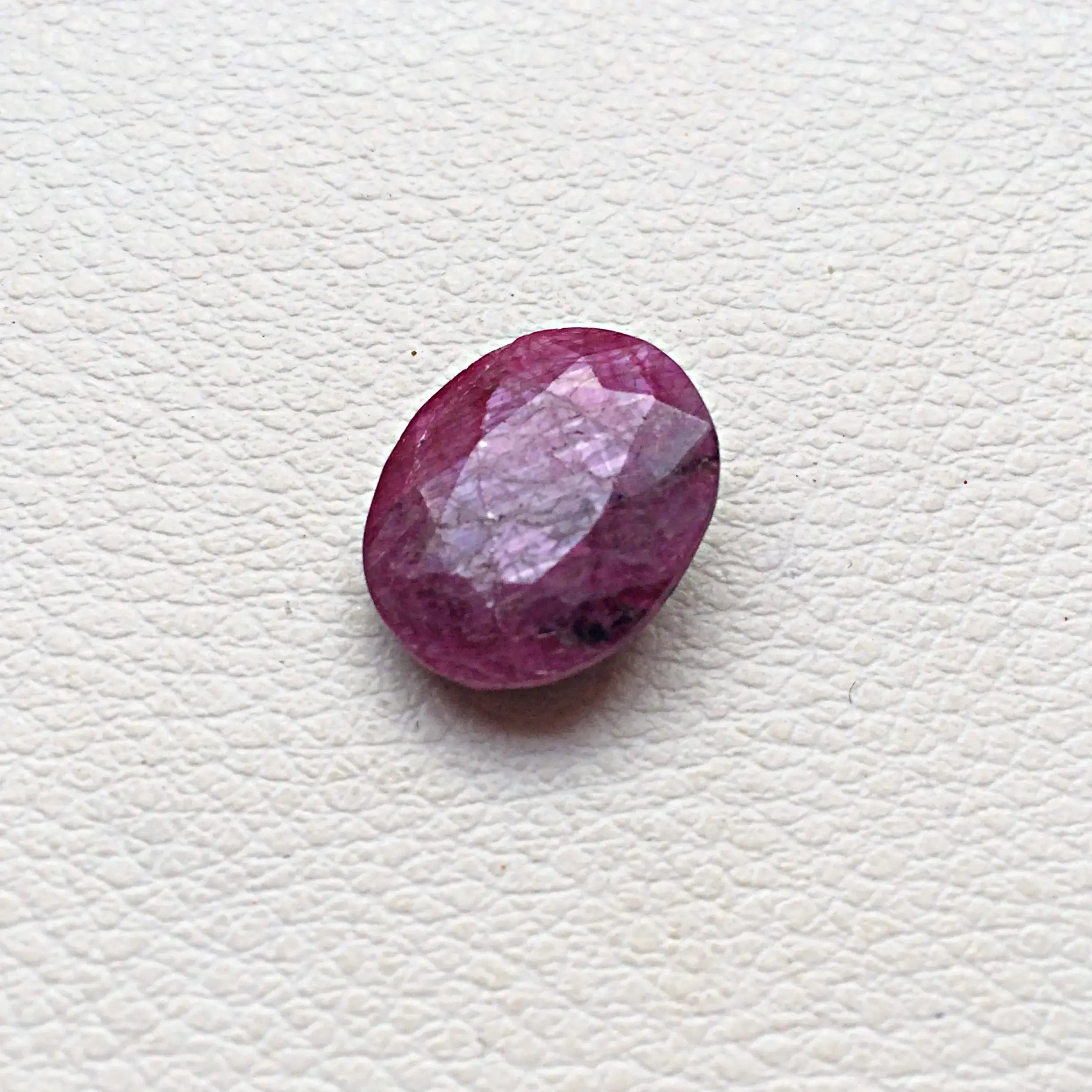 Faceted Natural Ruby Gemstone Rashi Ratan