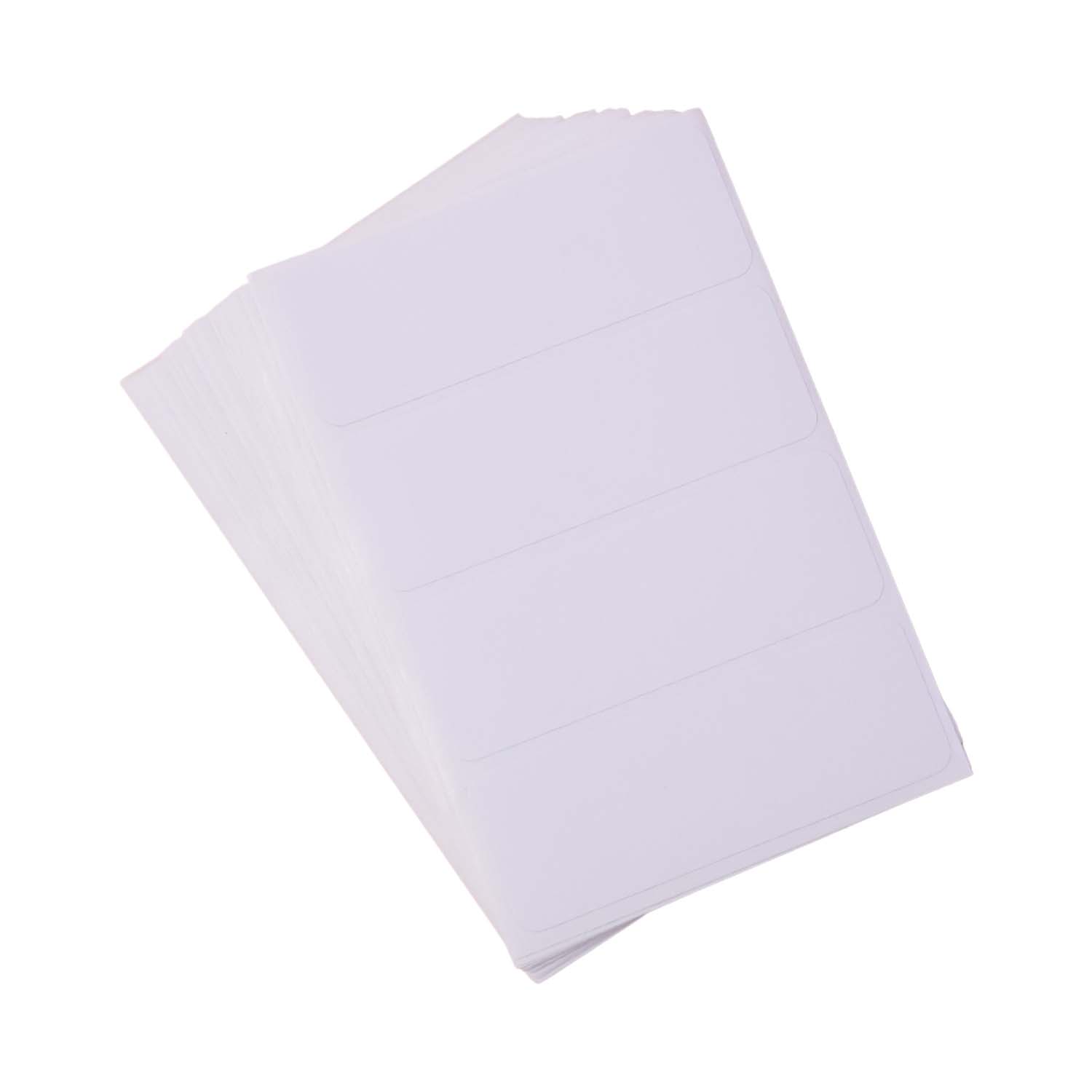 Premium All Purpose Adhesive White Labels (128 Labels)