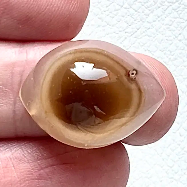 Natural brown Sulemani Eye Nazar dosh stone