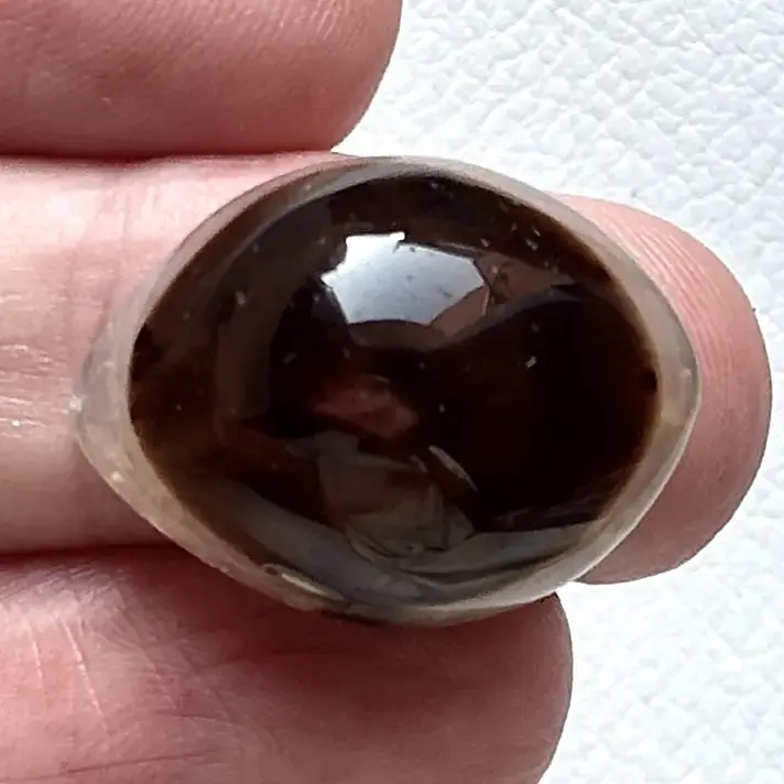 Brown White Sulemani Eye hakik stone