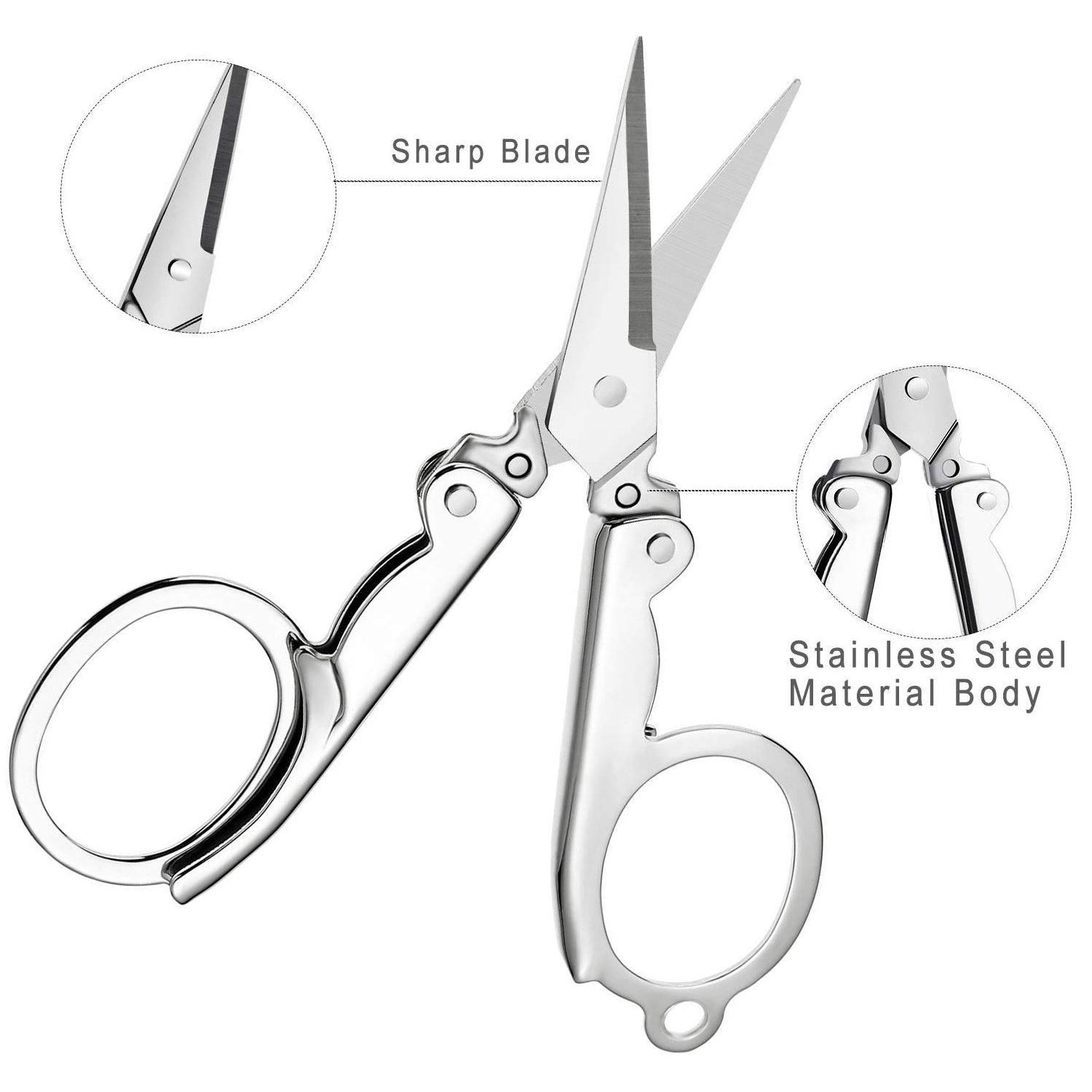 Folding Scissor 3.5inch Used In Crafting And Cutting Purposes For Childrens And Adults.