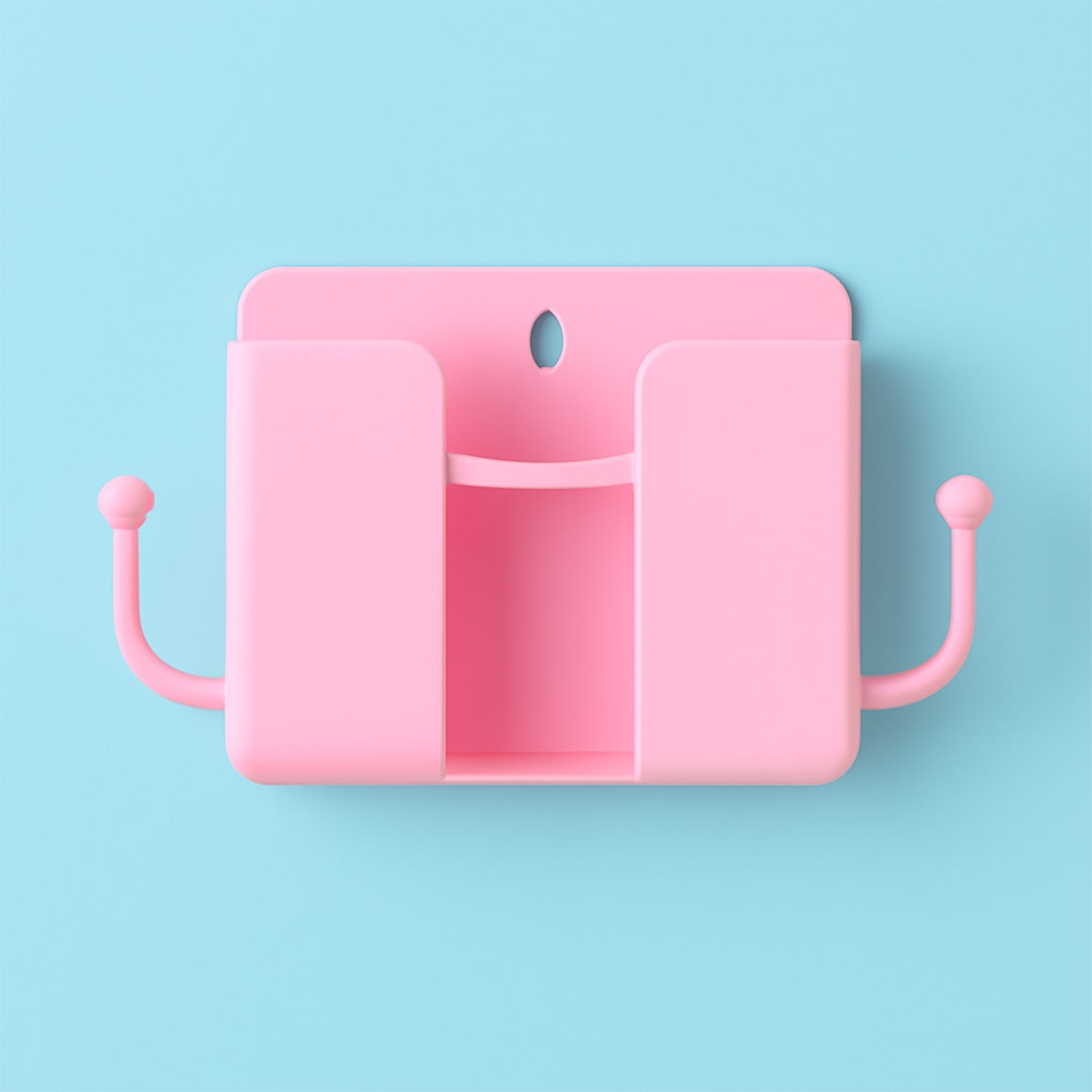 1 Pc Blue Wall Mount Mobile Stand With Hook