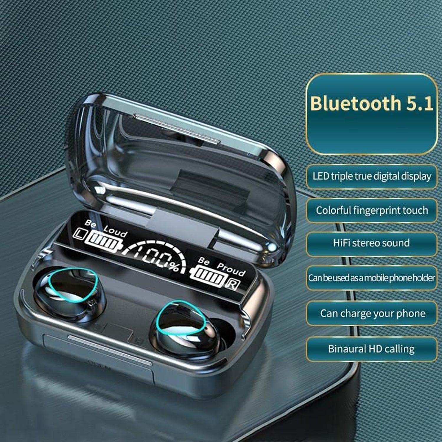 Newest Wireless In Ear Earbuds Bluetooth 5.0 Headphones Mini Stereo Earbuds Sport Headset Bass Sound Built-in Micphone