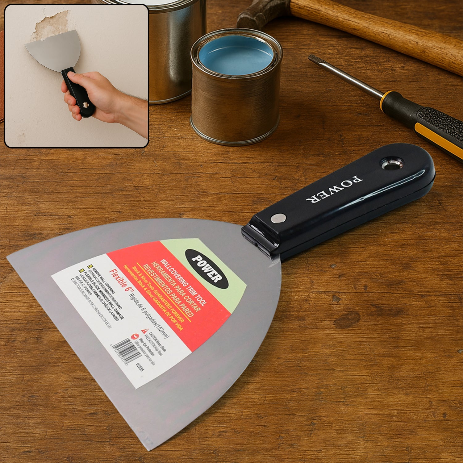 Paint Scraper Window Glass Filling Putty Knife (150 Mm  1 Pc)