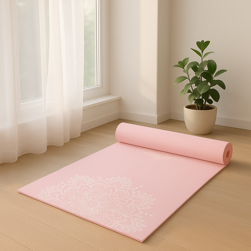 Premium Non-slip Printed Yoga Mat (Mix Color  1 Pc)