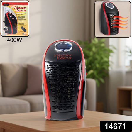 Wonder Warm 400w Wall Plug Room Heater (Without Remote 1 Pc)