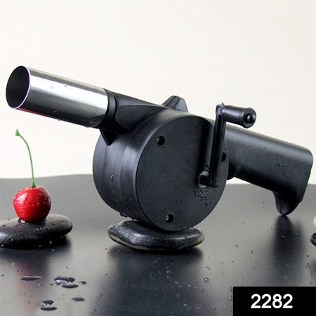 Portable Hand Crank Air Blower Fan For Charcoal Grill Bbq