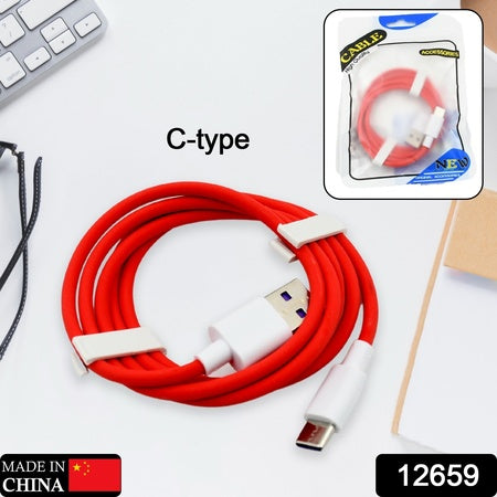 Unique Type C Dash Charging Usb Data Cable  Fast Charging Cable  Data Transfer Cable For All C Type Mobile Use